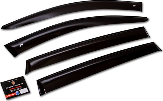 Дефлекторы Сobra EuroStandard для окон Nissan Qashqai +2 2008-2026. Артикул NE11108