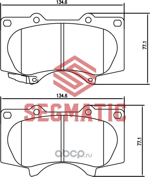 SGBP2564 Колодка торм диск пер Toyota Land Cruiser Prado 3.0 2009-, Land Cruiser (Segmatic) Segmatic. Артикул SGBP2564