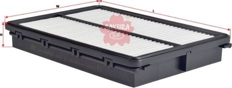 Воздушный фильтр Sakura для Kia Sorento III Prime 2015-2026. Артикул A-29400