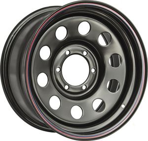 Колёсный диск OFF-ROAD Wheels усиленный стальной черный 6x139,7 8xR17 d110 ET+10 для Mitsubishi Pajero IV 2006-2013. Артикул 1780-63910BL+10