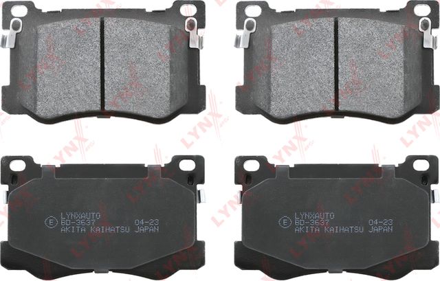Тормозные колодки LYNXauto передние для Kia Quoris I 2013-2015. Артикул BD-3637