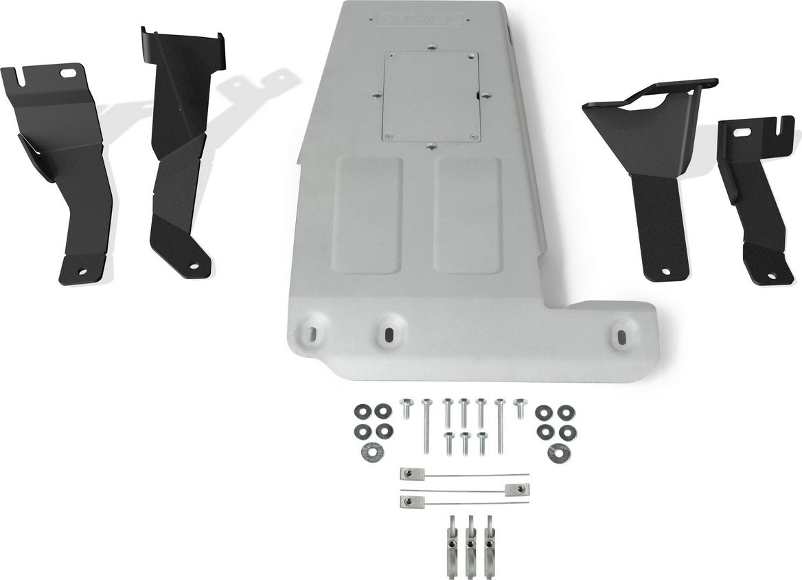 Защита алюминиевая Rival для картера Jeep Wrangler JL 2017-2026. Артикул 2333.2744.1.6