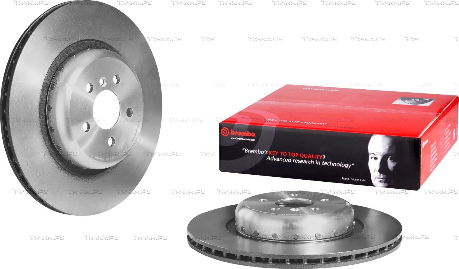 Тормозной диск Brembo PRIME LINE - Composite задний для BMW X5 IV (G05) 2018-2026. Артикул 09.D901.13
