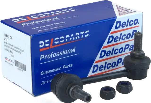 Стойка стабилизатора переднего правая (Delcoparts). Артикул 19381176