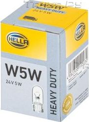 W5W 24V-5W (W2,1x9,5d) Hella HEAVY DUTY. Артикул 8GP 003 594-251