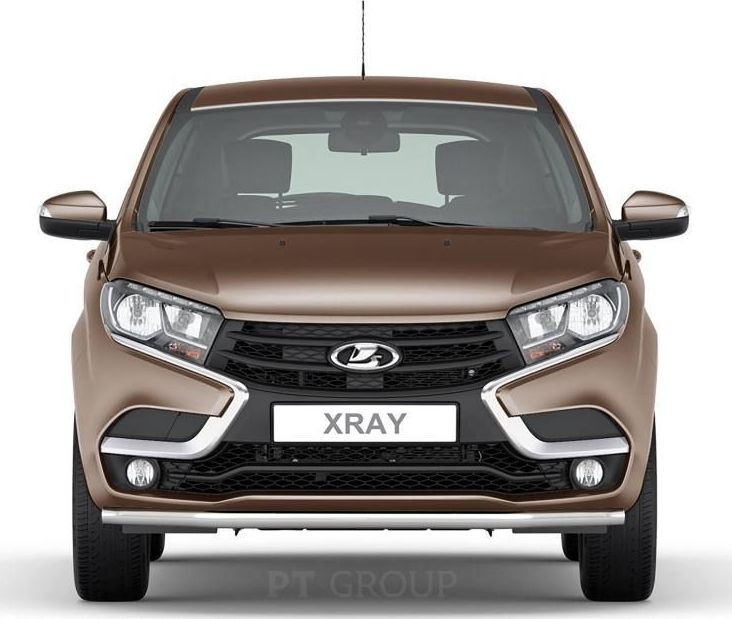 Защита PT Group переднего бампера одинарная d51 (НПС) для Lada Xray 2016-2026. Артикул LXR220202