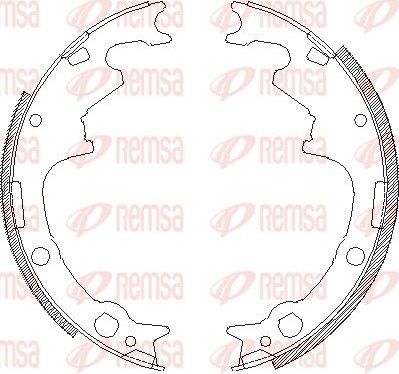 Тормозные колодки Remsa. Артикул 4511.00