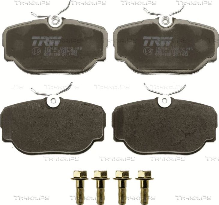 Тормозные колодки TRW COTEC задние для Land Rover Range Rover II 1994-2002. Артикул GDB1155