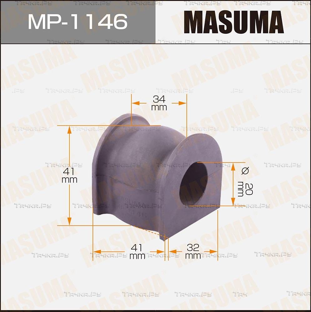 Втулки стабилизатора Masuma передние для Honda CR-V IV 2012-2018. Артикул MP-1146