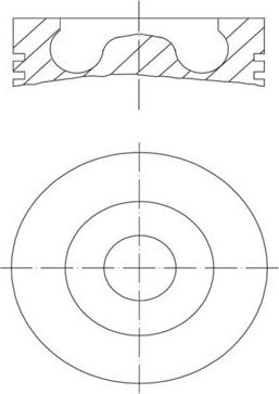 Поршневая група Mahle для Scania 4 1996-2008. Артикул 061 PI 00136 000
