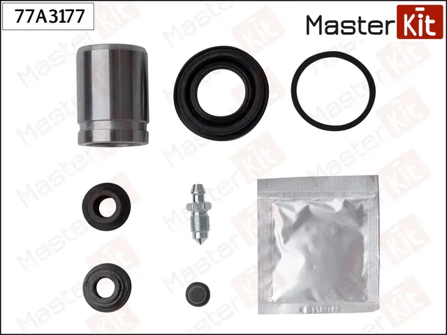 Ремкомплект тормозного суппорта + поршень | зад | (Master KIT). Артикул 77A3177