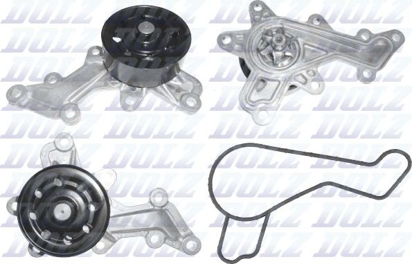 Помпа (водяной насос) Dolz для Toyota Yaris III 2017-2014. Артикул T263