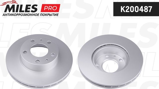 Тормозной диск Miles передний для Citroen Jumper I 1994-2006. Артикул K200487