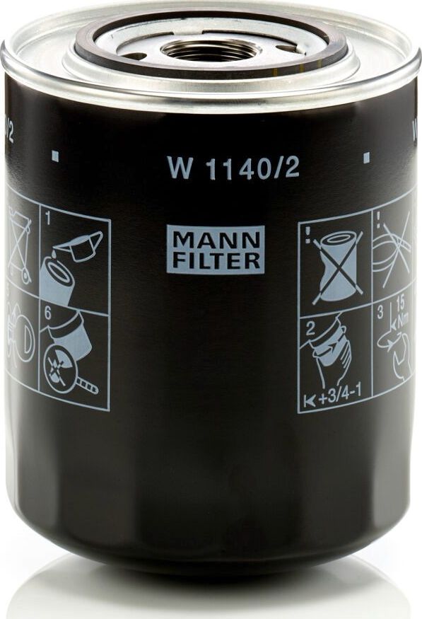 Масляный фильтр Mann-Filter. Артикул W 1140/2