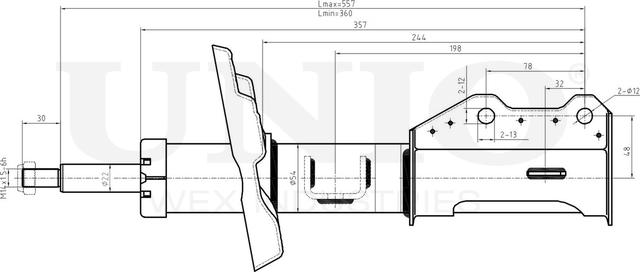 Амортизатор подвески (Unio). Артикул SAB-10179