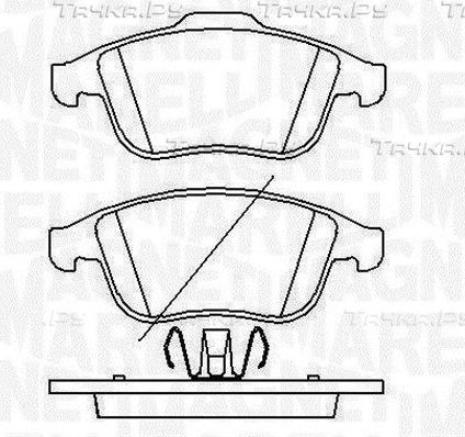 Тормозные колодки Magneti Marelli передние для Dacia Duster II 2017-2026. Артикул 363916060429