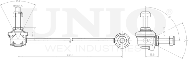 Тяга/стойка стабилизатора (Unio). Артикул SSP-50135