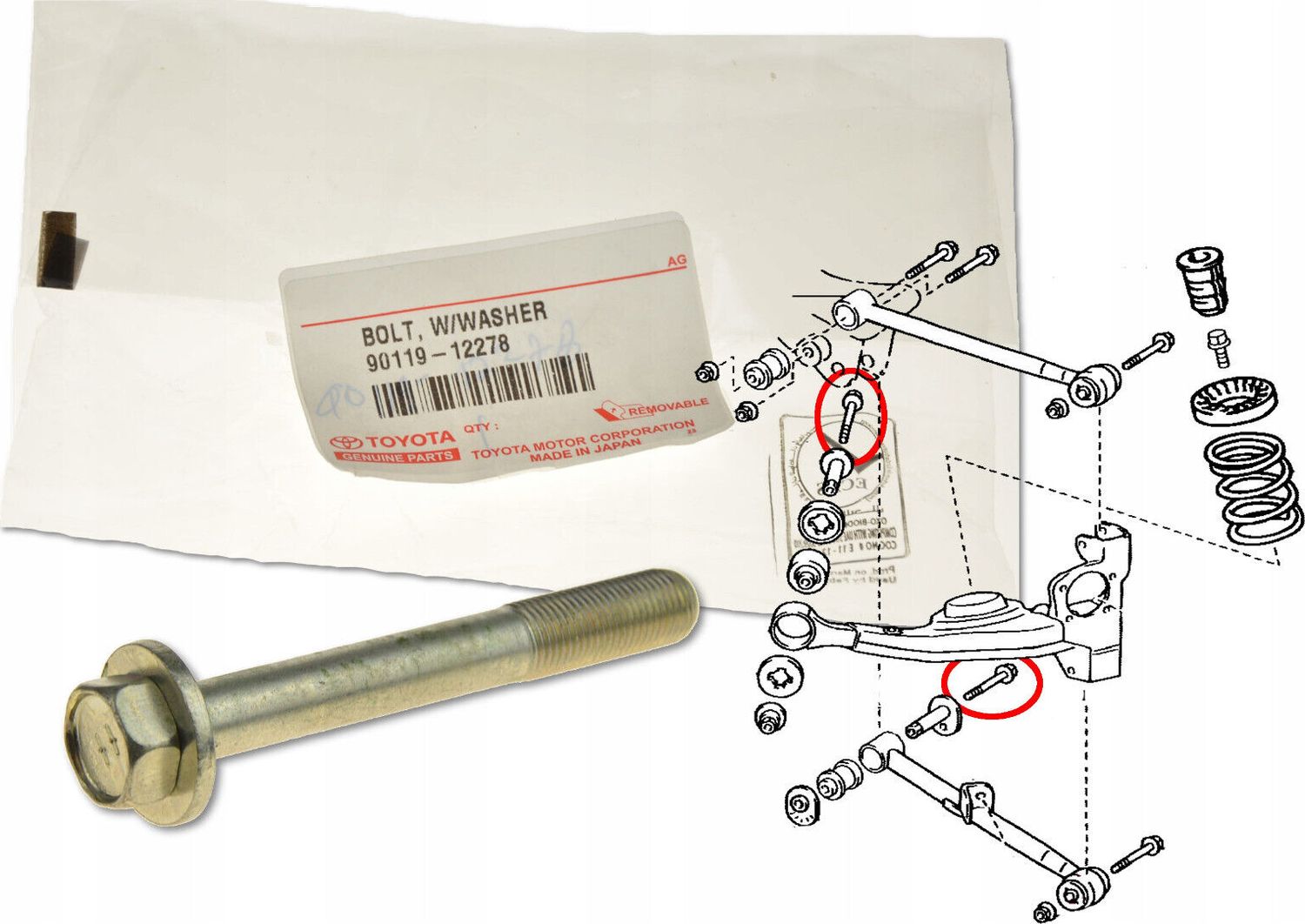 Болт Toyota. Артикул 9011912278