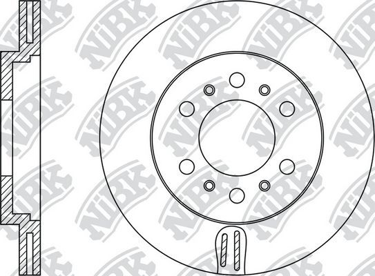 Тормозной диск NiBK. Артикул RN1217