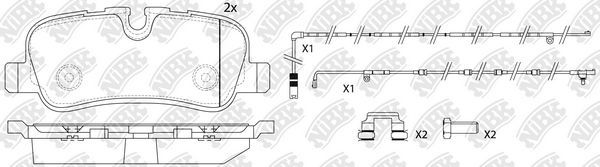 Тормозные колодки NiBK. Артикул PN0485W