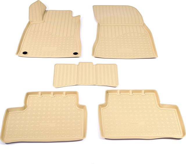 Коврики 3D Норпласт для салона Infiniti Q50 2013-2026 БЕЖЕВЫЕ. Артикул NPA11-C33-730-B