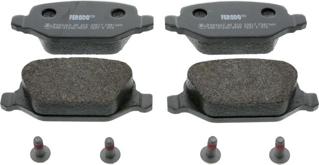 Тормозные колодки Ferodo Premier Eco Friction задние для Fiat Linea 2007-2026. Артикул FDB1349