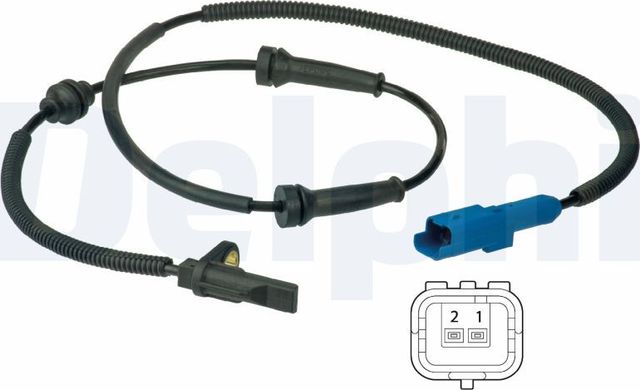 Датчик ABS Delphi передний для Citroen C3 III 2016-2026. Артикул SS20390
