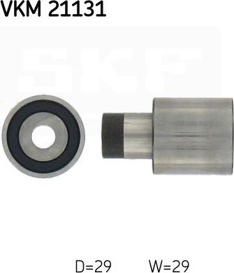 Направляющий (ведущий) ролик ремня ГРМ SKF. Артикул VKM 21131