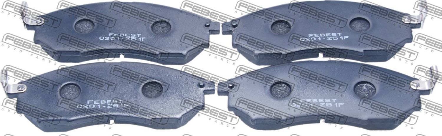 Тормозные колодки Febest. Артикул 0201-Z51F