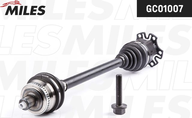 Полуось (привод в сборе, приводной вал) Miles передняя левая для Audi A4 III (B7) 2002-2009. Артикул GC01007
