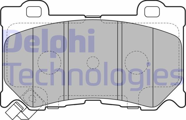 Тормозные колодки Delphi (Low-Metallic). Артикул LP2156