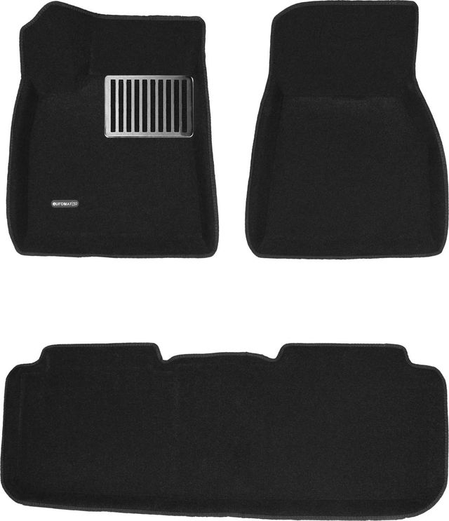 Коврики текстильные Euromat 3D Lux для салона Tesla Model S 2012-2026. Артикул EM3D-004900