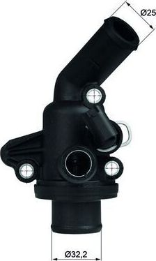 Термостат Mahle Behr для Mercedes-Benz A-Класс I (W168) 1998-2004. Артикул TI 11 87