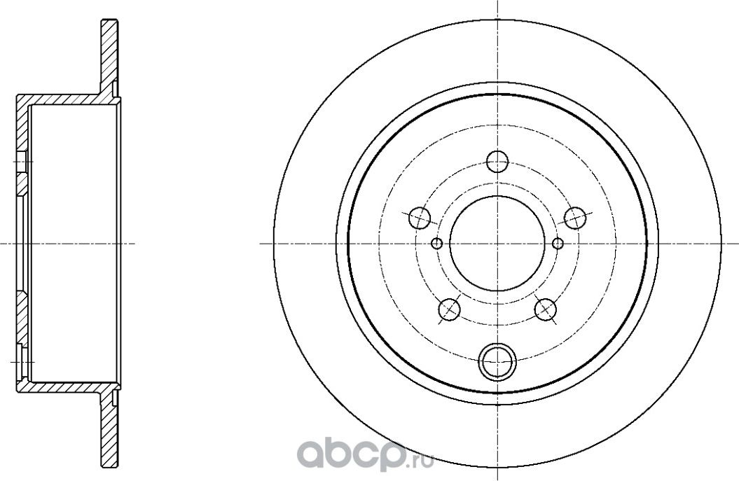 Диск тормозной (G-Brake). Артикул GR01971