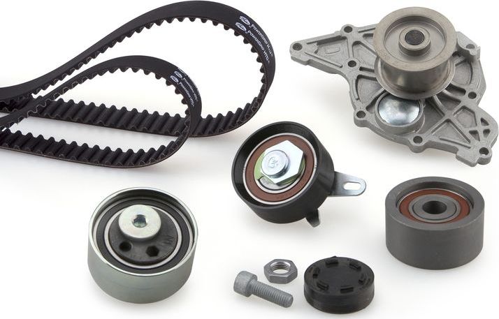Помпа (водяной насос) с комплектом ремня ГРМ Gates PowerGrip®. Артикул KP15557XS-1