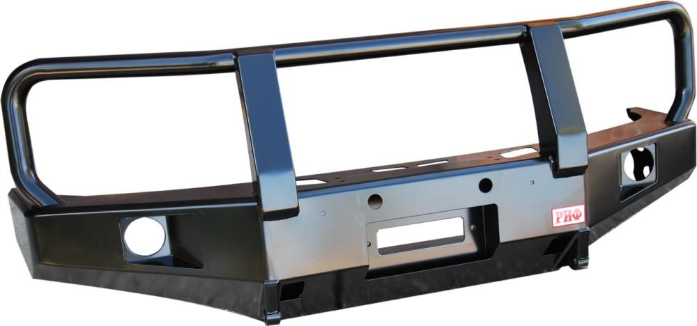 Бампер силовой РИФ передний с доп. фарами и защитной дугой для Nissan Pathfinder R51 2004-2009. Артикул RIFD40-10350