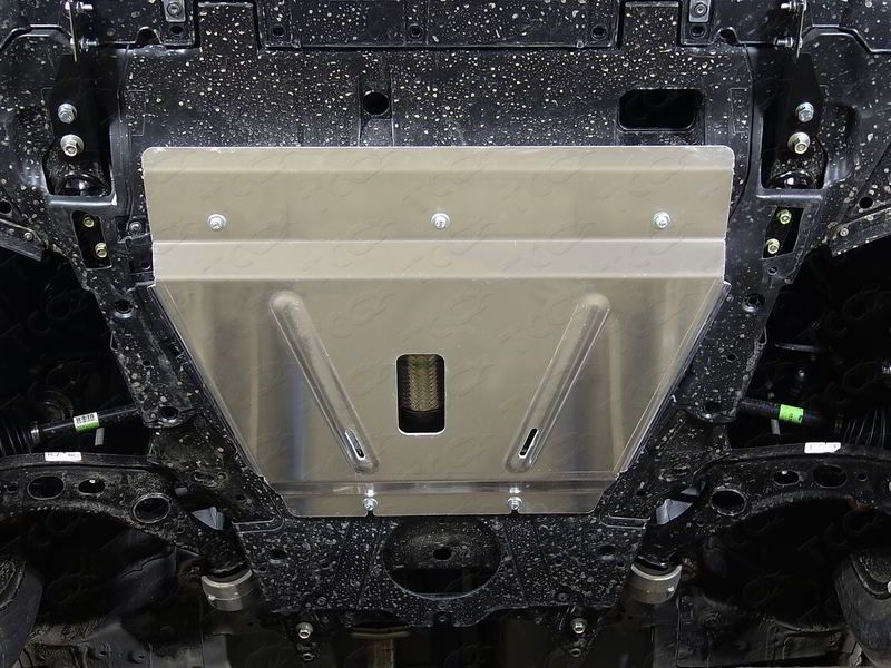 Защита алюминиевая ТСС (4 мм) для картера и КПП Honda CR-V V 2016-2026. Артикул ZKTCC00341