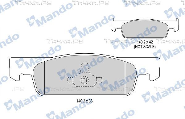 Тормозные колодки Mando. Артикул MBF015803