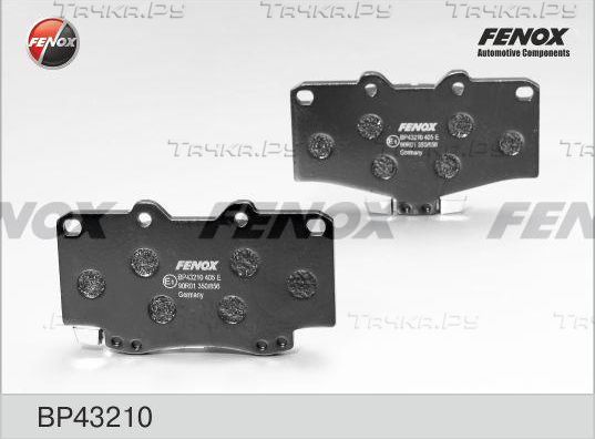Тормозные колодки Fenox передние для BMW 7 III (E38) 1996-2001. Артикул BP43210