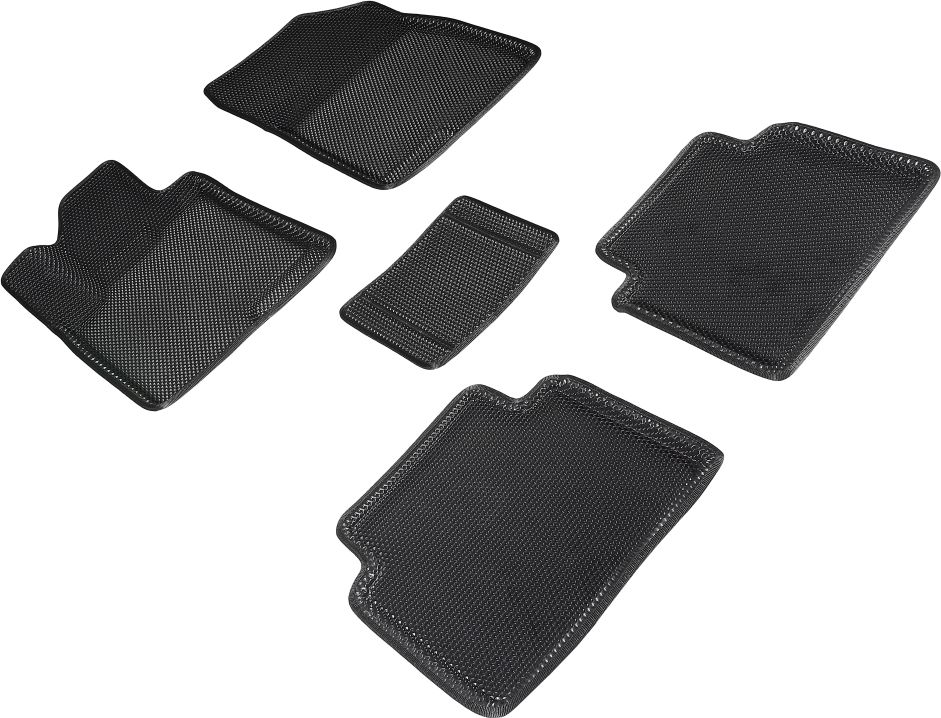 Коврики Seintex 3D EVA Соты для салона Haval Jolion 4WD 2021-2026 ЧЕРНЫЕ. Артикул 97485