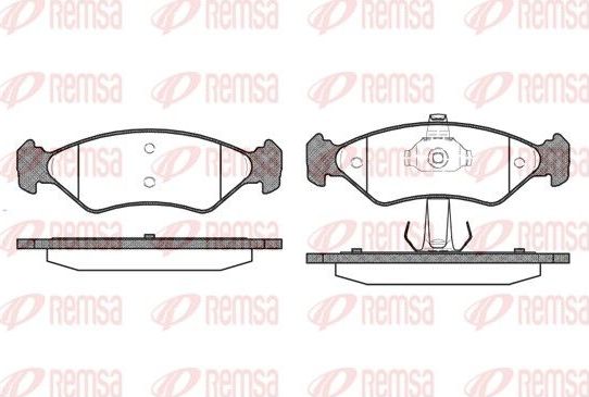Тормозные колодки Remsa передние для Ford KA I 1996-2008. Артикул 0285.30