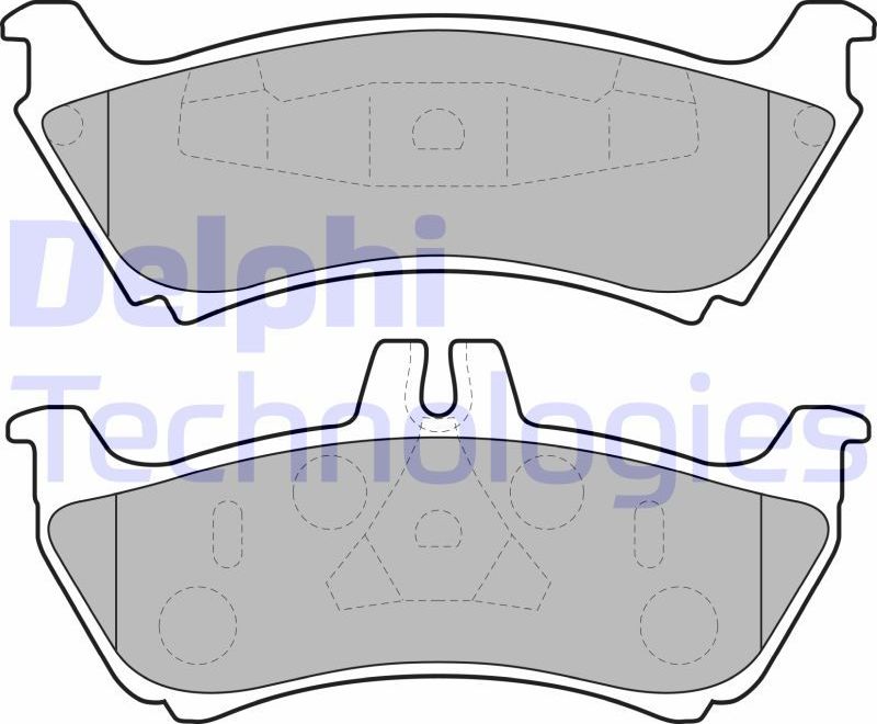Тормозные колодки Delphi (Low-Metallic). Артикул LP1692