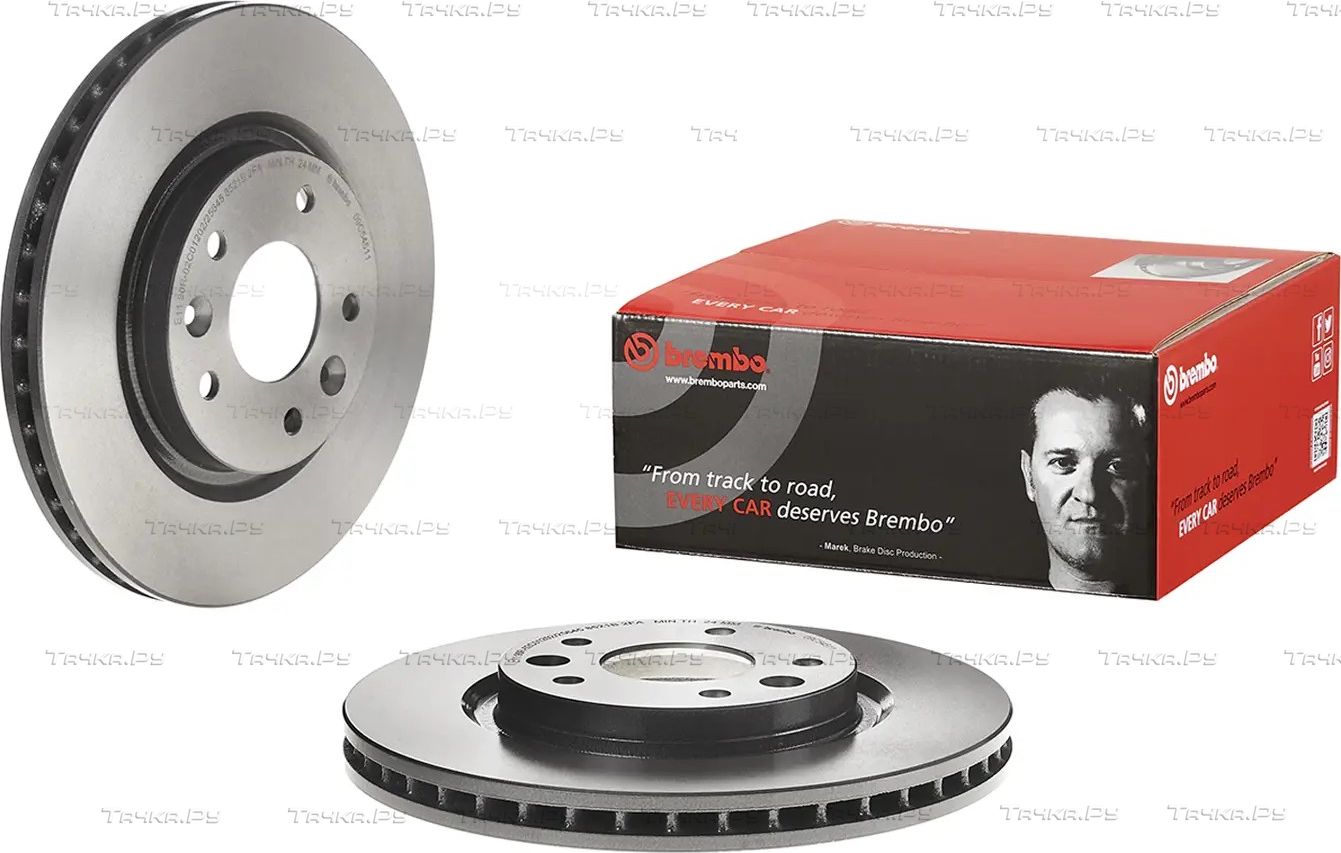 Тормозной диск Brembo UV Coated передний для Renault Kadjar I 2015-2026. Артикул 09.C545.11