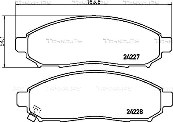 Тормозные колодки Mintex. Артикул MDB2715