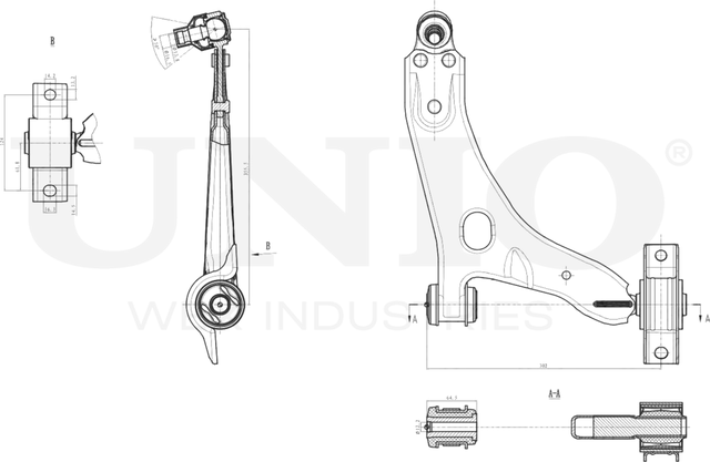 Рычаг подвески (Unio). Артикул SSP-40101