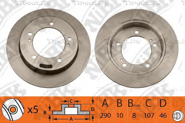 Тормозной диск NiBK передний для Suzuki X-90 1995-1997. Артикул RN1038
