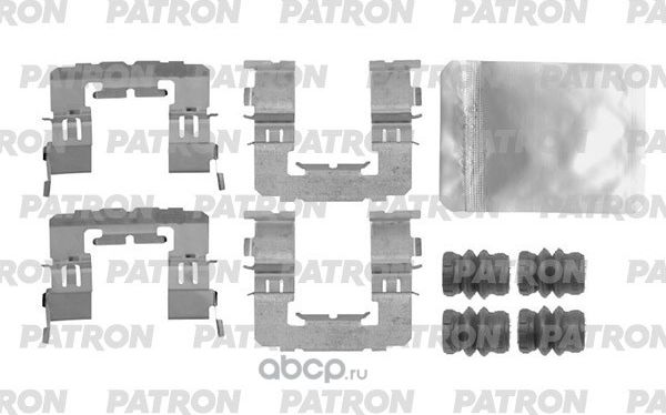 Комплект монтажный тормозных колодок SUBARU XV, FORESTER 1.6,2.0 12- (Patron). Артикул PSRK1458