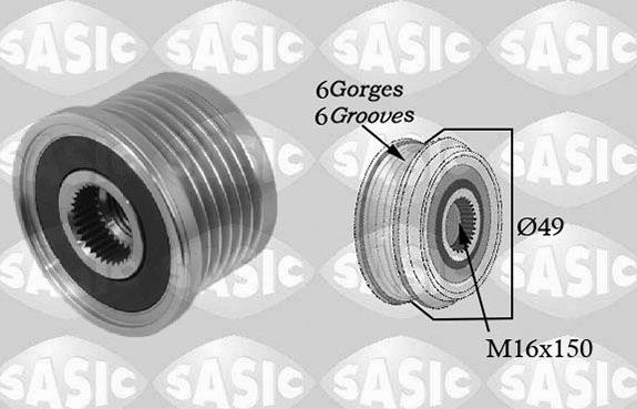 Муфта генератора обгонная Sasic для Volvo V40 I 1995-2004. Артикул 1674003