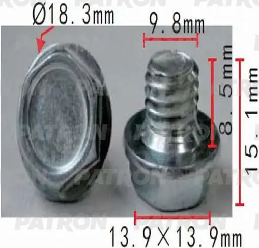 Винт металлический (Patron). Артикул P370552