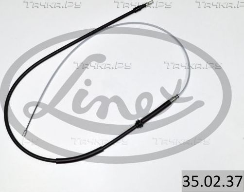 Трос ручника (тросик ручного тормоза) Linex. Артикул 35.02.37